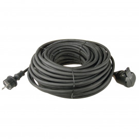 Prodlužovačka 1x20m 230V černá