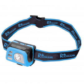 AKU svítilna hlavové 5W+2SMD+2LED červené