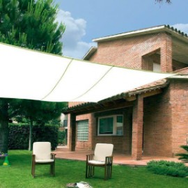 Sluneční síť Sun-net Poly 3,6x3,6m béžová