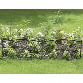 Classic metal border 0,4x1m hnědý