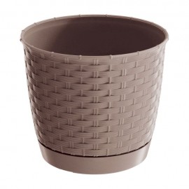 Květináč RATOLLA round mocca 19x16,5cm