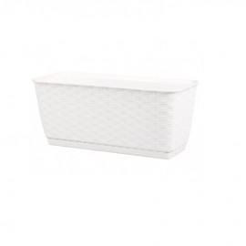 Květináč RATOLLA P bílý 30x12x13cm