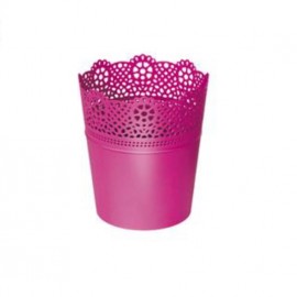 Květináč LACE fuchsia 13,5x15,5cm