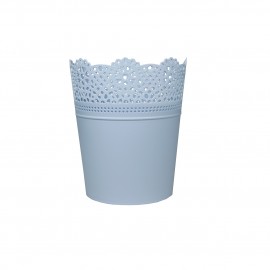  Květináč LACE bleděmodrá 18x21cm
