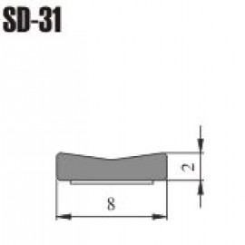 Tesnenie čierne SD31 8x2mm  200m