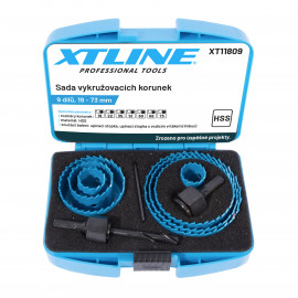 Korunka vykružovací 19-73mm sada 9 dílů