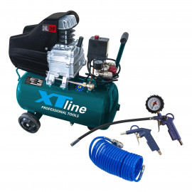 Kompresor 2HP1,5KW 8bar 24L +3dilný set