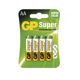 Baterie alkalická GP Super AA LR6 4ks