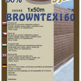Síť stínící Browntex 2x50m hnědá