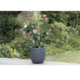 Podpěra na květiny PLAST ARC 63cm zelená