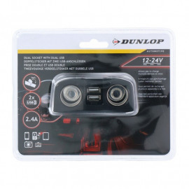 Rozdvojka zapalovače s 2x USB 12/24V 2,4A