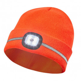 Čepice se svítilnou oranžová