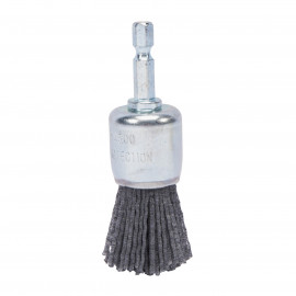 XTLINE Kartáč nylonový koncový, šestihranná stopka | 25 mm zr. 80