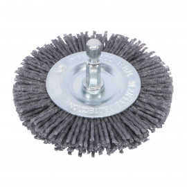 XTLINE Kartáč nylonový radiální, šestihranná stopka | 100 mm zr. 80