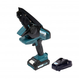 Aku mini řetězová pila 18V + baterie 2.0Ah + nabíječka 2.4A
