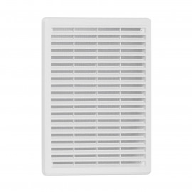 Mřížka větrací bílá se síťovinou - krytka | 100x100 mm