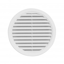 Mřížka větrací bílá kruhová se síťovinou | 140 mm