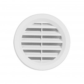 Mřížka větrací bílá kruhová se síťovinou | 75 mm