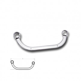 Klíč zahnutý očkový 20x22 matný