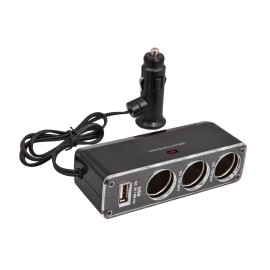 Roztrojka zapaľovača s USB1 12/24V