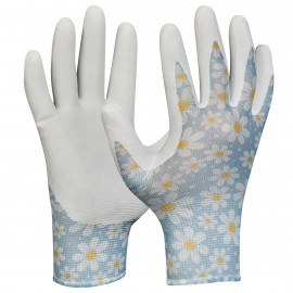 Rukavice Gardeluxe DAISY velikost 8 bílé