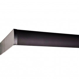 Garnýž hliníková 2 kolejnice 160cm černá