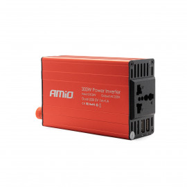 Měnič napětí 24V/230V, 300W/600W 2xUSB PI04