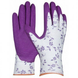 Rukavice FLOWER LILA velikost 8