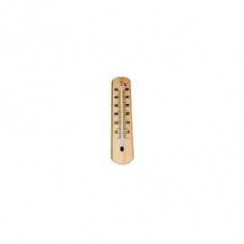 Teploměr pokojový 13x4cm dřevěný
